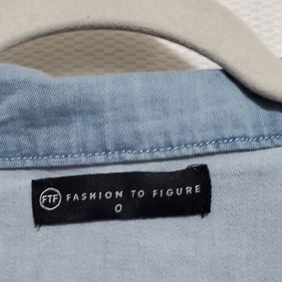 Fashion To Figure Indigo Tiedye Romper NEW - Picture 5 of 13